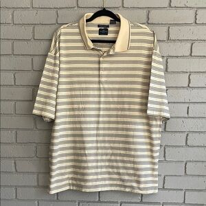 Dockers Golf XL Light Yellow and Blue Polo Shirt Classic Design